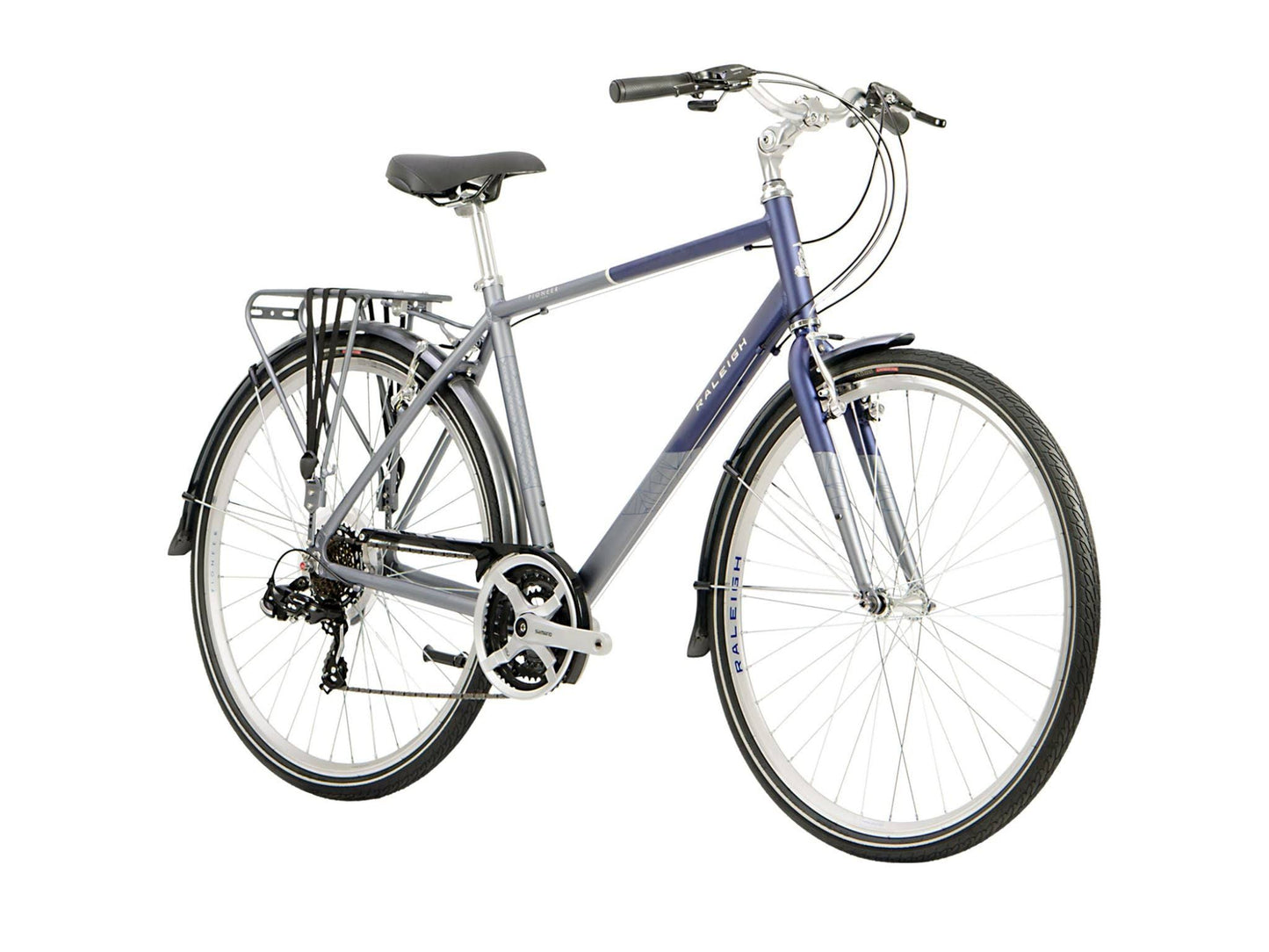 Raleigh Pioneer Tour 2021 Hybrid Bike – Blue/Grey – Size: 23 Inch