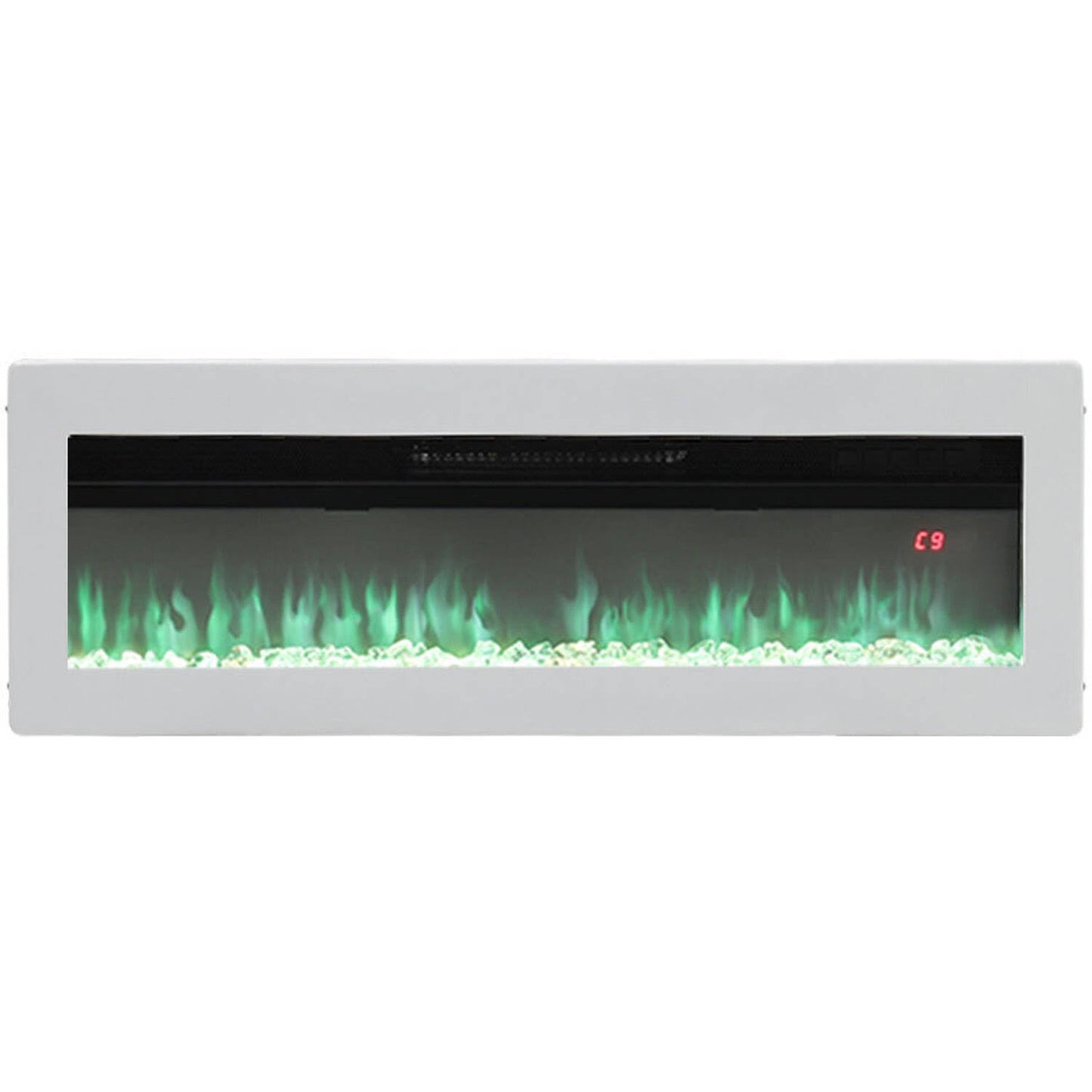 Wall Mounted Freestanding Electric Fireplace – White / 127cm