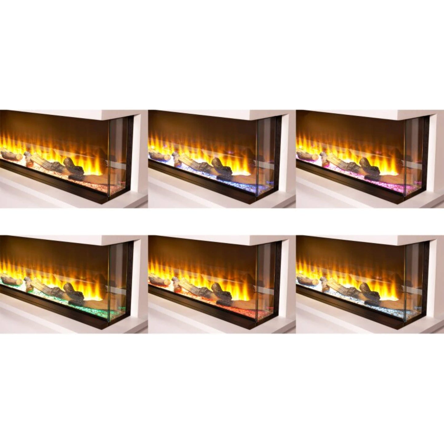 Adam Sahara Electric Inset Media Wall Panoramic Fire 81 Inch