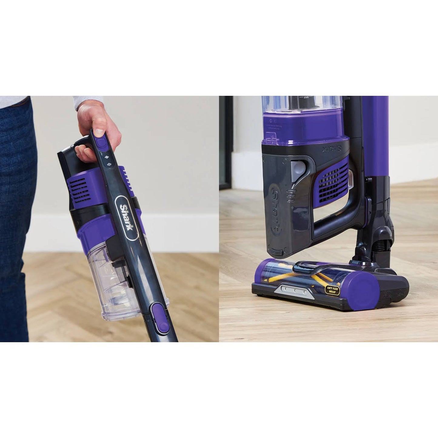 Shark Anti Hair Wrap Cordless Pet Vacuum Cleaner - Purple (IZ202UKT)