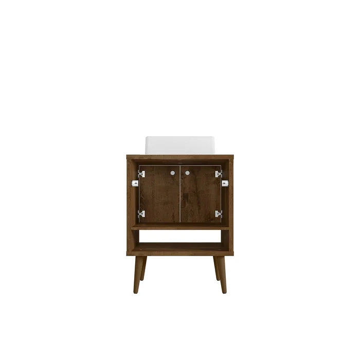 Altom 24" Single Bathroom Vanity Set Mercury Row Base Finish: Rustic Brown |  Bathroom Vanities