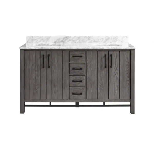 Home Decorators Collection Stanbury 48 in. W x 22 in. D Vanity in Cashmere with Carrara Marble Vanity Top with White Basin | Bathroom Vanities