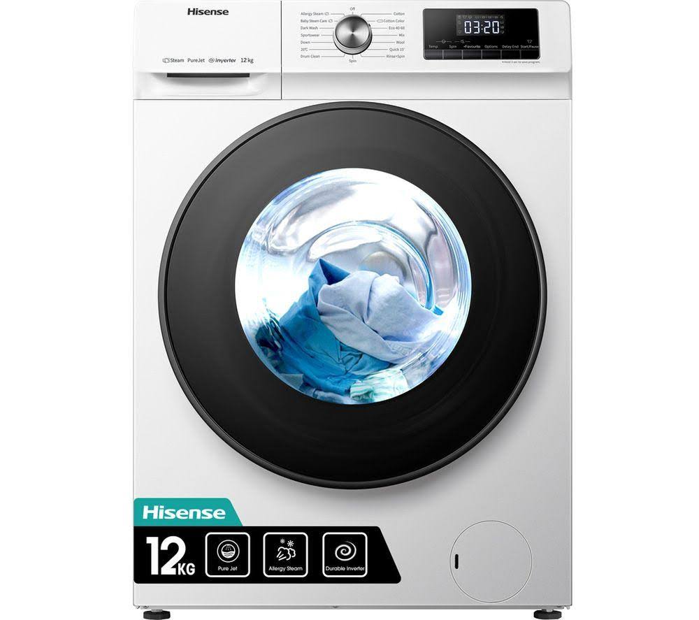 Hisense WFQA1214EVJM 12 kg 1400 RPM Washing Machine - White