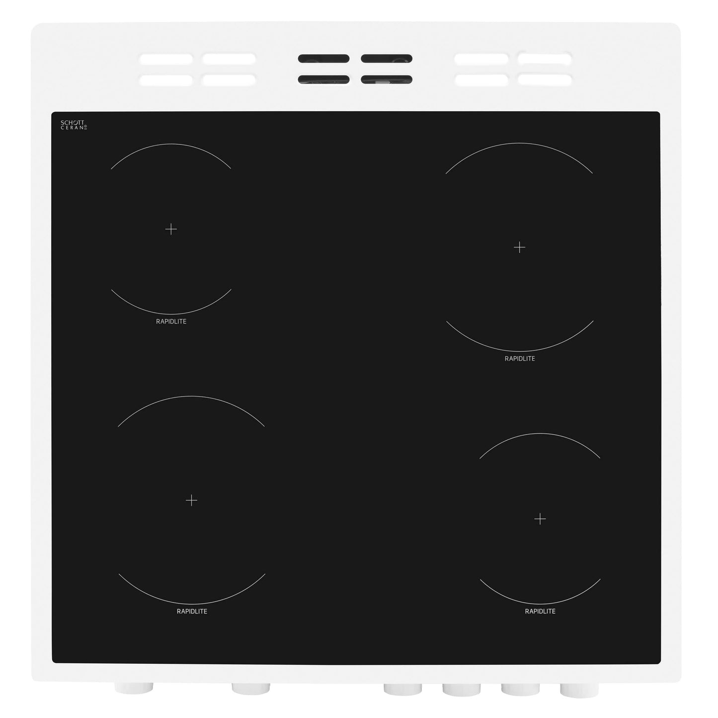 Beko KTC611W 60cm Electric Cooker with Ceramic Hob - White