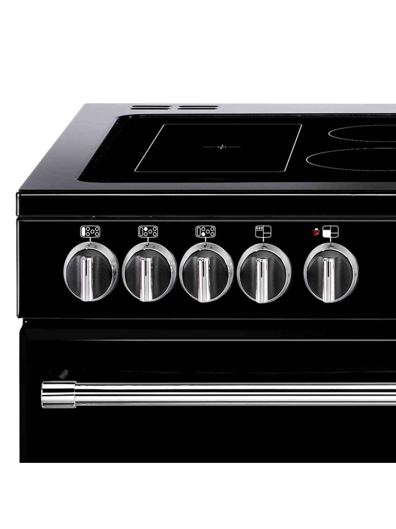 Belling Farmhouse 100e Black 100cm Electric Ceramic Range Cooker