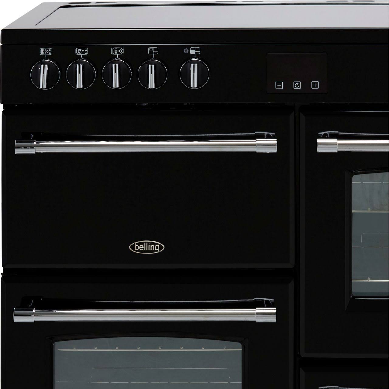 Belling Farmhouse 100e Black 100cm Electric Ceramic Range Cooker