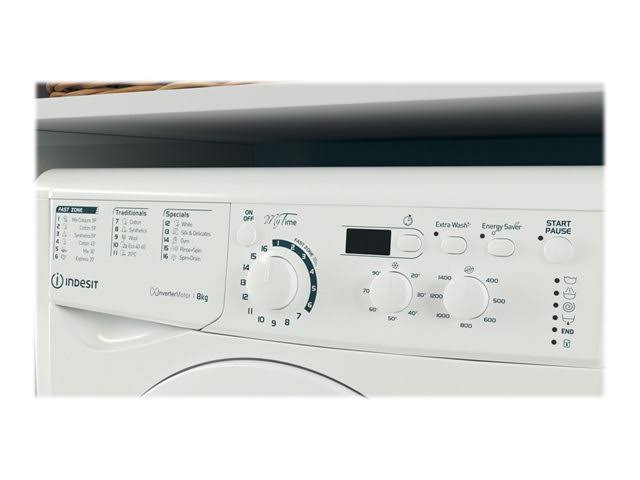 Indesit EWD81483WUKN My Time 8kg 1400 RPM Washing Machine White D Rated