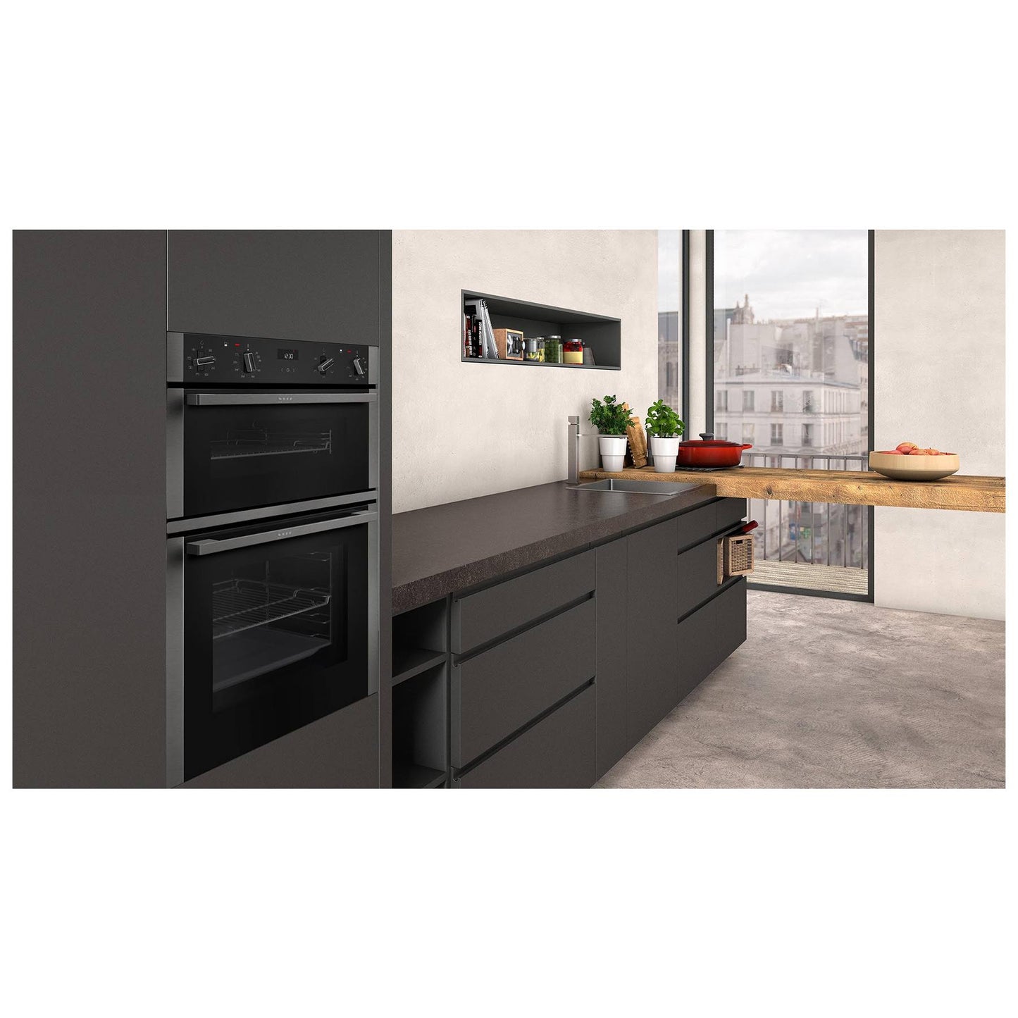 Neff Built in Electric Double - Graphite | Oven