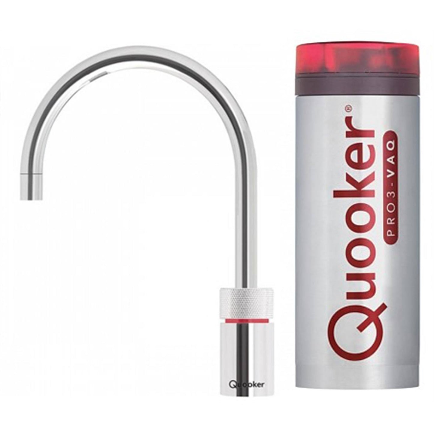 Quooker, 3NRCHR, Nordic Round, Boiling Tap-Polished Chrome