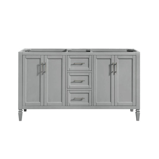 Home Decorators Collection Stockham 60 in. W x 21-1/2 in. D Bathroom Vanity Cabinet Only in Chilled Gray | Bathroom Vanities