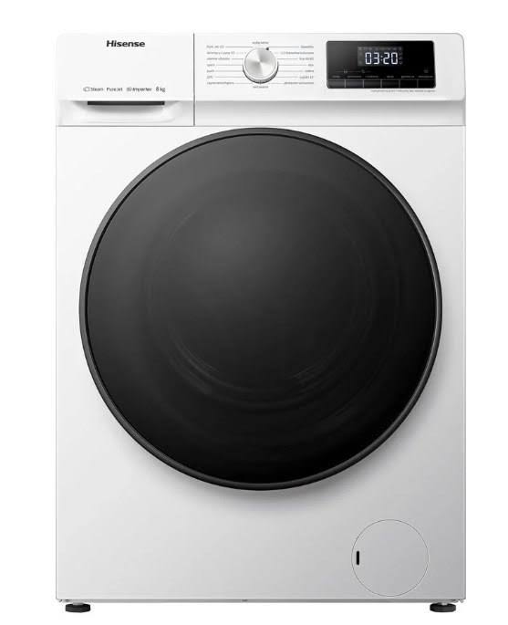 Hisense WFQA8014EVJM 8kg Washing Machine 1400 RPM A Rated White 1400 RPM