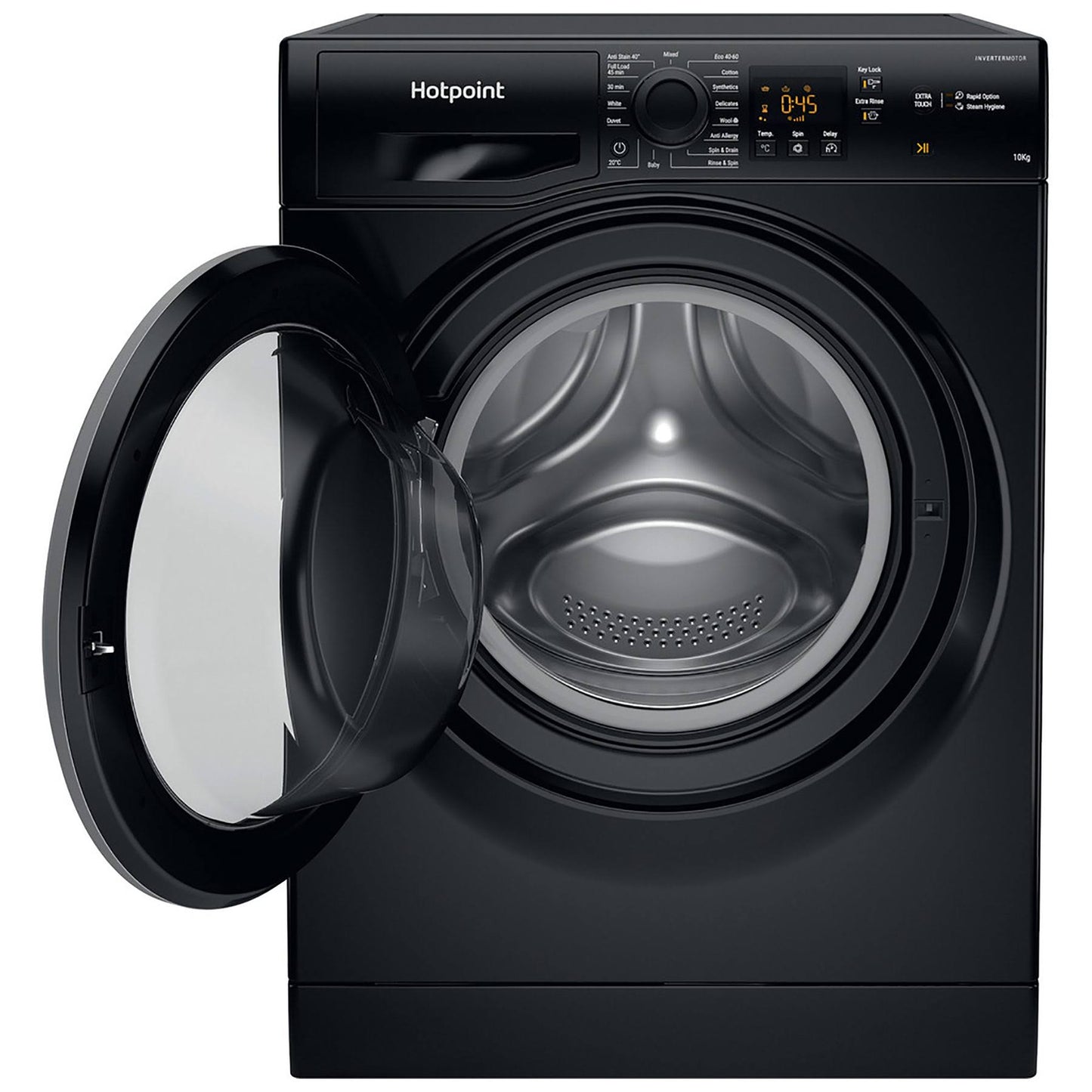 Hotpoint NSWM1045CBSUKN 10kg 1400 Black Washing Machine