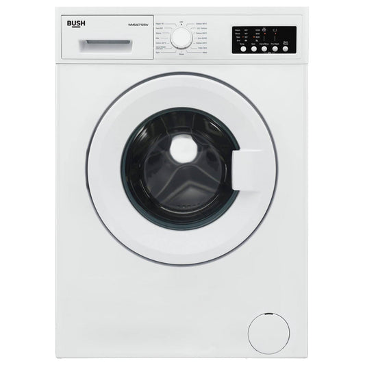 Bush WMSAE712EW Free Standing 7kg 1200 Spin Washing Machine - White