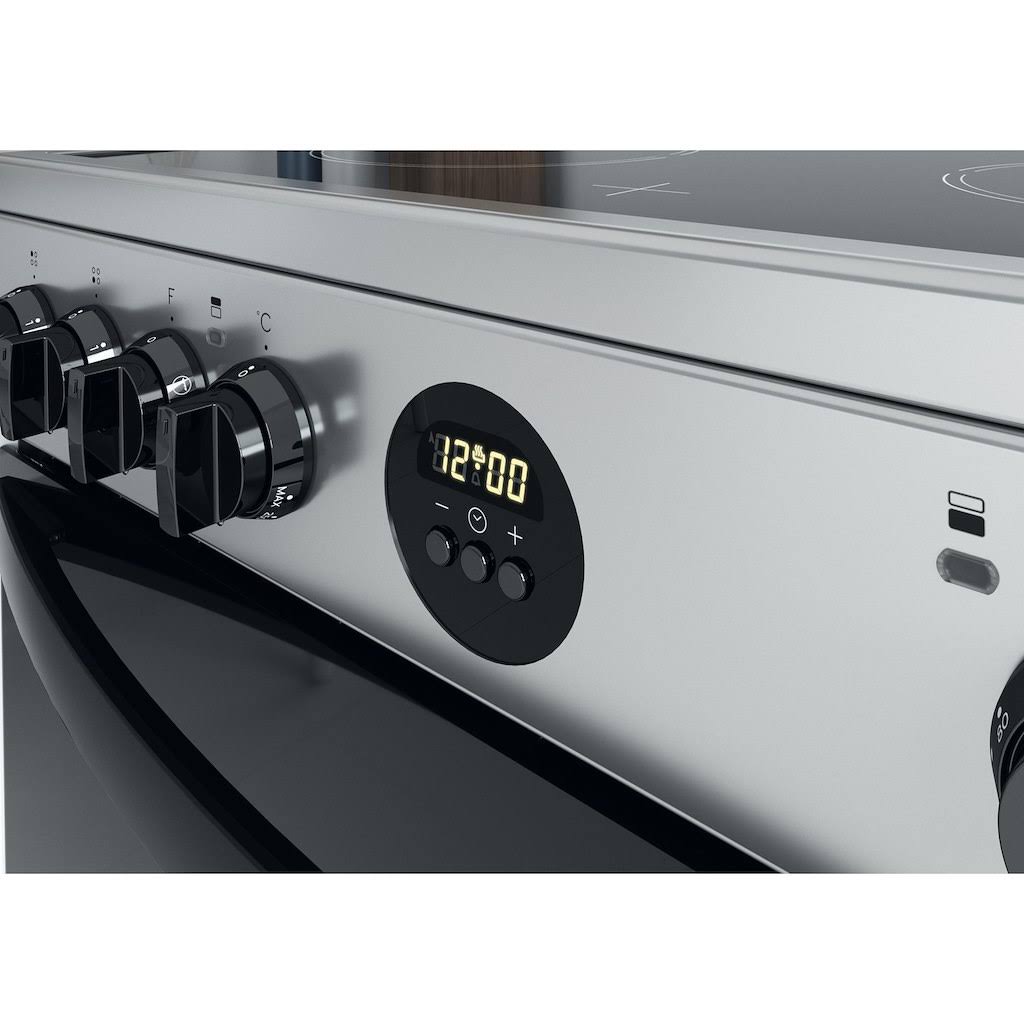 Indesit ID67V9HCX/UK 60cm Electric Double Cooker