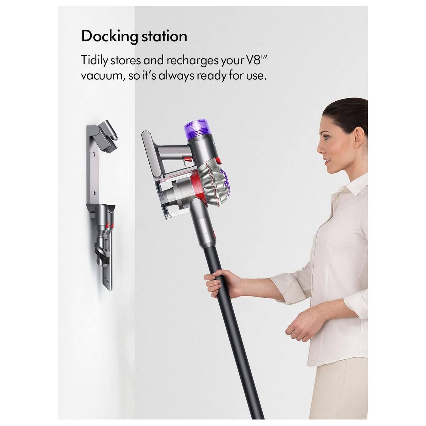 Dyson V8 Cordless Vacuum Cleaner - Silver