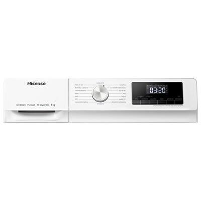 Hisense WFQA8014EVJM 8kg Washing Machine 1400 RPM A Rated White 1400 RPM