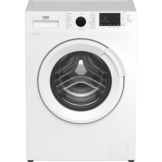 Beko WTL84121W 8kg Washing Machine with 1400 RPM - White