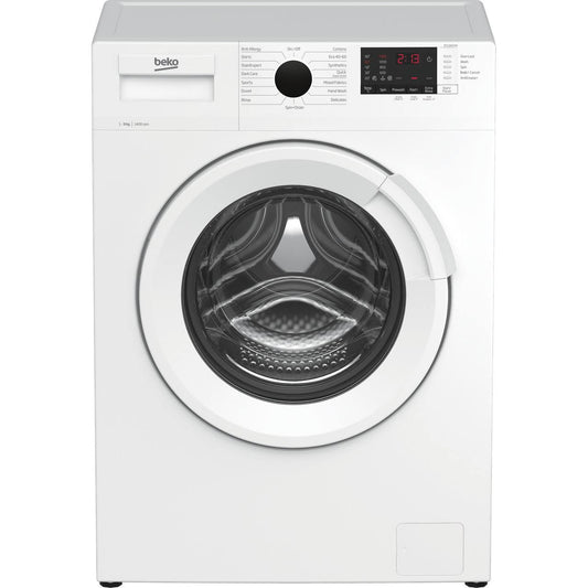 Beko WTL94121W 9kg Washing Machine with 1400 RPM - White - B Rated