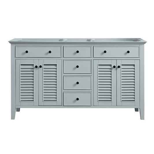 Home Decorators Collection Fallworth 60 in. W x 21-1/2 in. D Bathroom Vanity Cabinet Only in Light Green | Bathroom Vanities